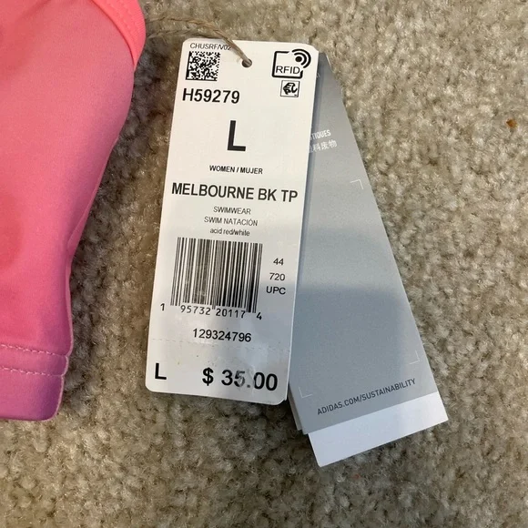 Women’s Adidas Melbourne UPF 50+ Bikini top - Picture 4 of 6
